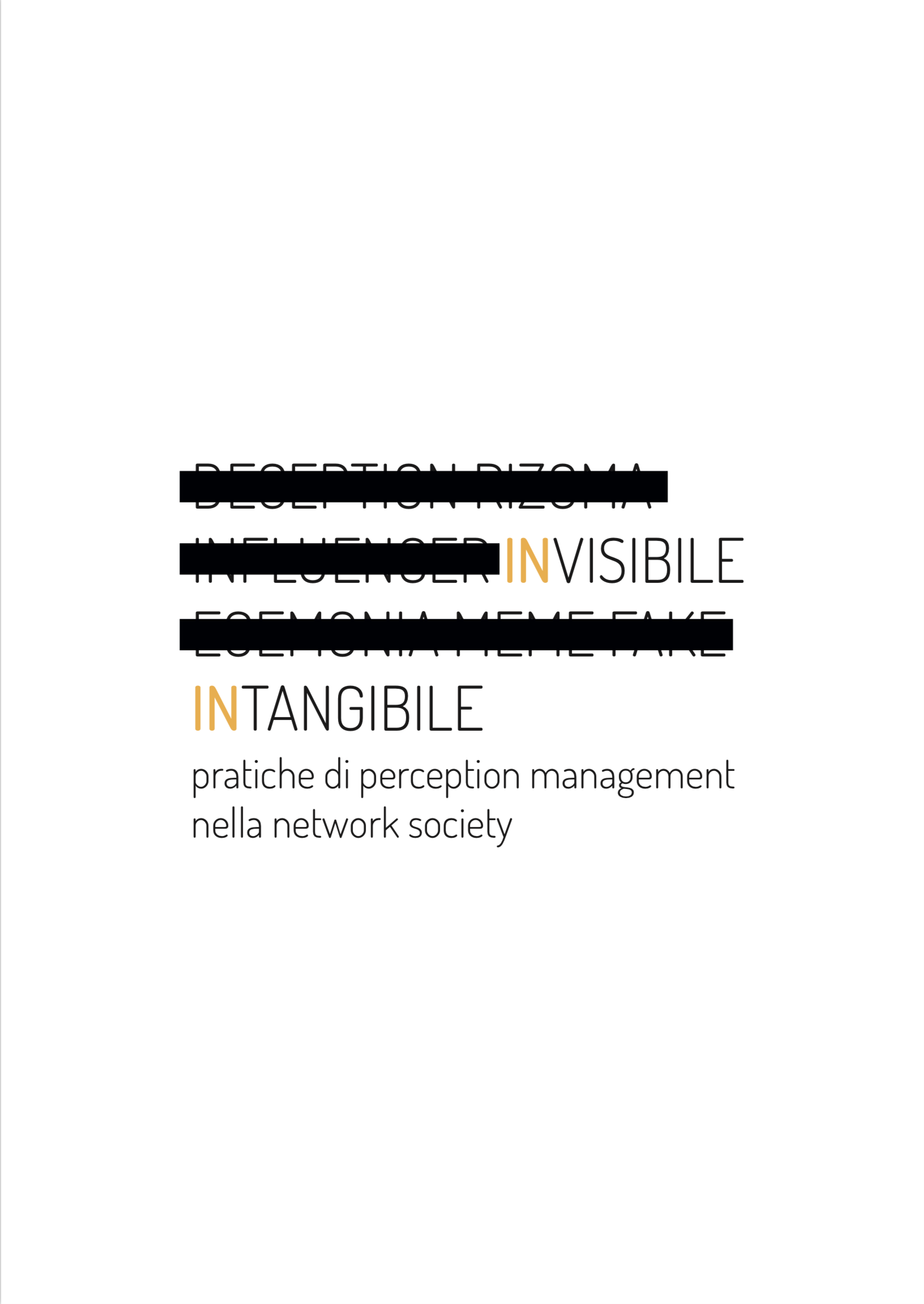 Antonio Ruoto Invisibile. Intangibile. Pratiche di Perception Management nella network society Antonio Ruoto